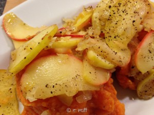 Süßkartoffelpüree mit Pfeffer-Apfel (Ayurvedisch)