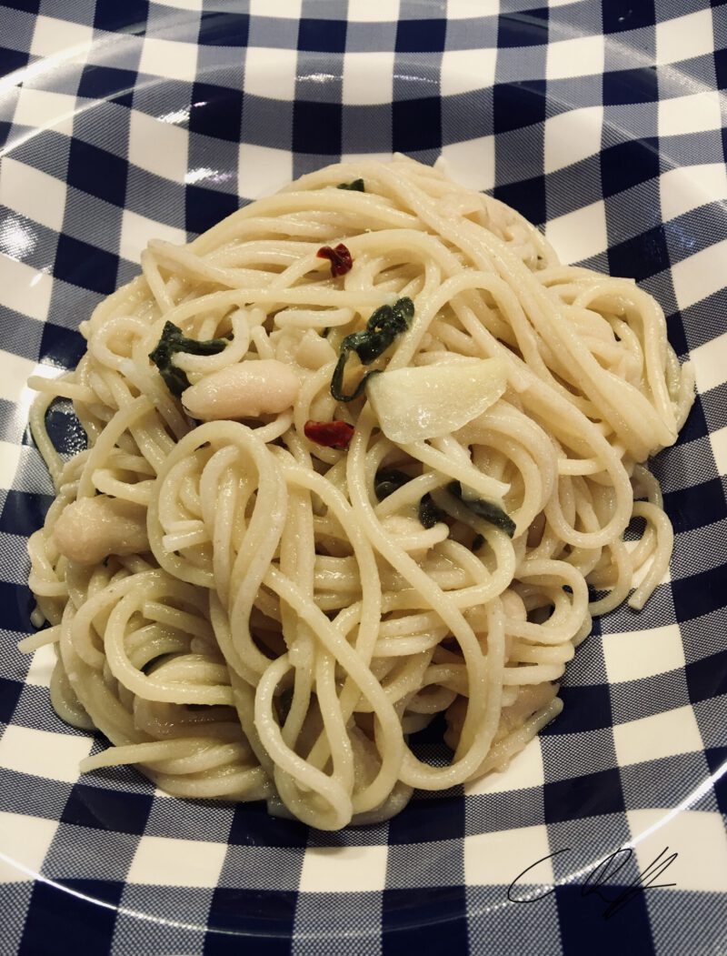 Salbei-Bohnen-Spaghetti